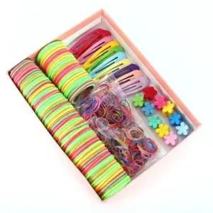 [아랑로랑] 겟잇멀티 아동헤어끈 헤어핀 270개 세트