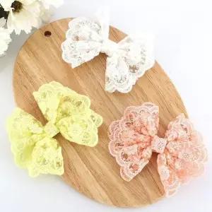 [아랑로랑] 웬디 레이스리본 집게핀 헤어핀