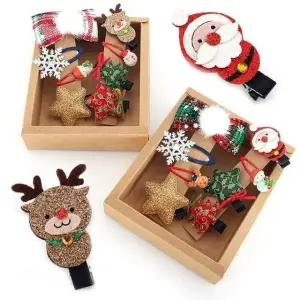 [아랑로랑] 크리스마스 8종 아동헤어핀 세트