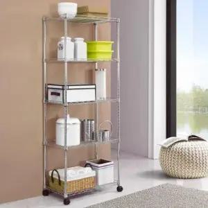 다용도선반 메탈선반 600 5단 시스템 다용도실 다용도수납 무타공