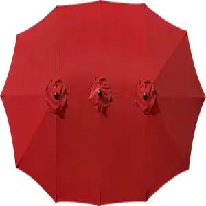 AONETOZ 12 리브 우산 캐노피 교체용 15피트 양면 파티오 프레임 미포함