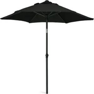 푸시 버튼 틸트 UPF50+ 프리미엄 스틸 폴 및 데크 잔디 정원 뒷마당 수영장용 리브가 있는 5.8피트 파티오