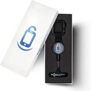 PhoneLockPro 벨트 클립이 있는 접이식 방지 휴대폰 홀더 내구성이 뛰어난 스테인리스 스틸 및 아연 합금