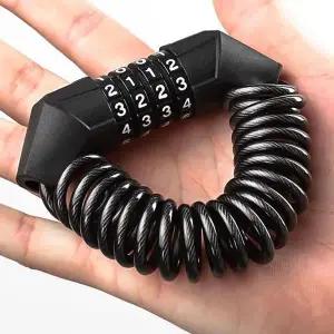 잔솔 자전거 와이어 자물쇠 도난방지 번호 열쇠 전기