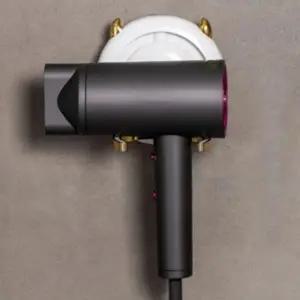 드라이기 거치대 접착식 홀더 골드 정리 수납 보관대