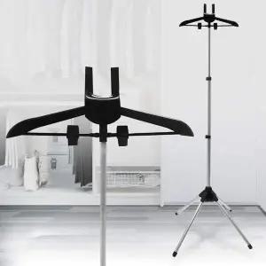 스탠드형 스팀 다리미판 옷걸이 거치대 높이조절 행거 핸드형