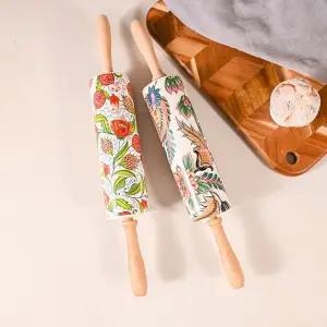 세라믹 반죽 밀대 방망이봉 만두피 점토 베이킹 피자 막대