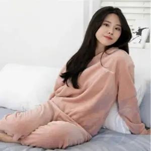 극세사 수면 잠옷 바지잠옷 여자수면바지 밍크잠옷 (HSJ-WFJ35UG)