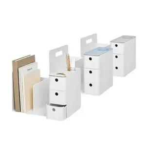 오피스 사무용품 데스크정리 3단서랍 멀티책꽂이