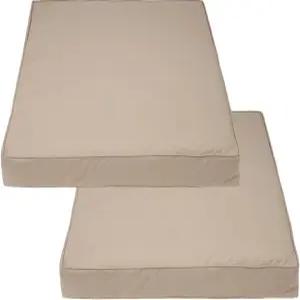 파티오 가구 세트용 커버 및 올 스퀘어 야외 쿠션 지퍼가 달린 방수 찢어짐 자외선 저항 폴리에스터