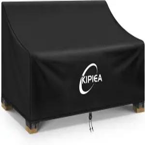 키피에아 파티오 소파 커버 헤비 듀티 야외 방수 겨울 2인승 가구 러브시트 자외선 차단 및 눈물 방지