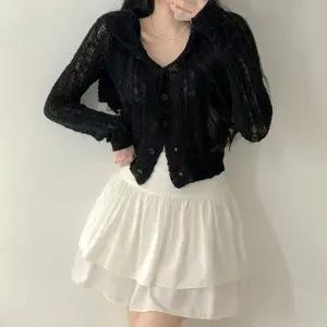 여름 긴팔 2컬러 내추럴 심플 니트가디건 TDN-0005