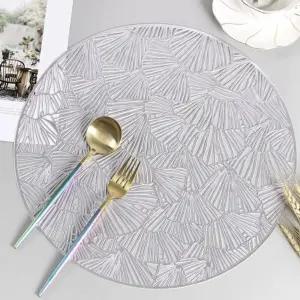 테이블데코 원형 식탁매트 2p(실버) 주방 테이블매트 식탁매트 테이블매트