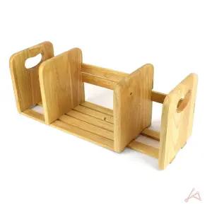 길이조절 원목책꽂이 3단 정리함 원목책꽂이 책상책꽂이 원목책꽂이1단