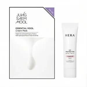 [헤라] UV프로텍터 톤업 피치 SPF50+/PA++++ 40ml + 마스크 팩 1매
