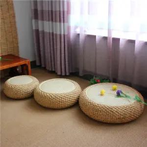 라탄스툴 좌식의자 가구 라탄 다다미 카페 방석 원목