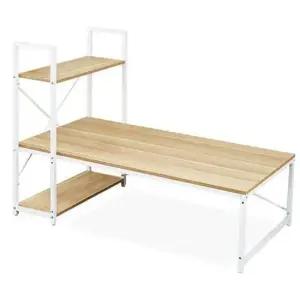 더크린 좌식 H형 수납선반 테이블 1200x600 책상 테이블