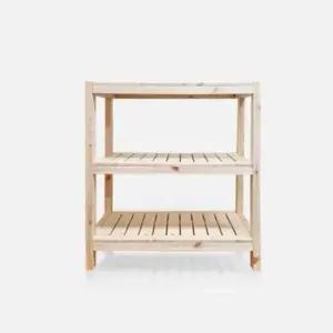 모듈선반 샤인빈 우드렉 3단선반80 DIY 원목 신발장