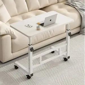 [무료배송] 높이조절 사이드테이블 이동식 거실 침대 간이60X40