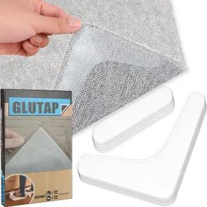 24 PCS 카펫 테이프 가장자리 방지 - 컬링 픽서 미끄럼 패드 타일 및 원목 바닥에 적합