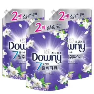 다우니 초고농축 섬유유연제 화이트티와 릴리 리필 1.6L 3개