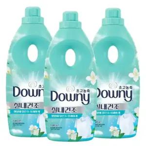 다우니 초고농축 섬유유연제 실내건조 섬유유연제 본품 1L 3개