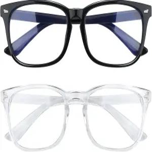 남녀 공용 블루 라이트 글래스 2팩 - 컴퓨터 안경