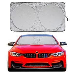 자동차 앞유리용 앞유리 차양, A1 선쉐이드 접이식 트럭 SUV 전면 유리창 차단기 바이저 프로텍터 커버, 열 대형 인테리어 액세서리용 차양