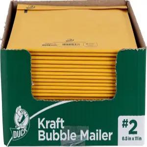 덕 브랜드 2 크래프트 버블 메일러 마닐라 8.5인치 x 11인치 25팩