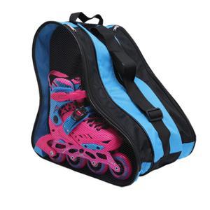 유동 롤러 스케이트 가방, 스케이트 신발 보관 가방은 어린이와 롤러 스케이트 액세서리를 위해 인라인, 쿼드 또는 아이스 스케이트를 보관하며, 휴대용 손잡이와 조절 가능한 어깨끈을 갖추고 있습니다.