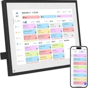 10.1인치 디지털 캘린더+디지털 액자 2026 탁상용 스마트 와이파이 플래너 및 안무 차트 여성 남성을 위한