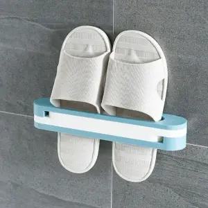 욕실 거실 욕실화 실내화 정리 3단 접이식 거치대 신발 정리대 슬리퍼 좁은 현관 신발장