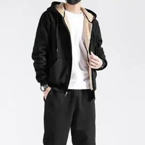 왕기모 집업 점퍼 안감 뽀글이 후리스 스타일 따뜻한 겨울 무지 후드 아우터