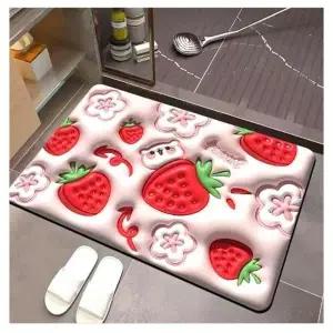 ( )소프트 3D패턴 규조토 발매트 일러스트 빨아쓰는 괴물흡수