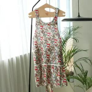 [샵앤] 국산 여성 꽃무늬 프릴 레이스 에이프런 앞치마 ENA-WAP-0959