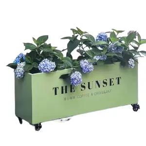 바퀴달린 대형 화분 파티션 야채 칸막이 플랜트박스 키우기