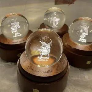 오르골 풀템 원목 크리스탈 무드등 사수자리