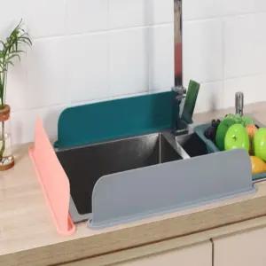 실리콘 싱크대 물막이 물튀김방지 싱크대물튐방지막이 YuA4+6TKe