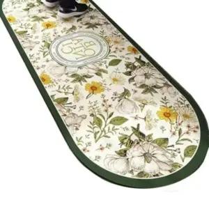 ( )라운드 그린꽃 규조토매트 주방매트 3세대 2종 욕실 규조토 주방 발 매트