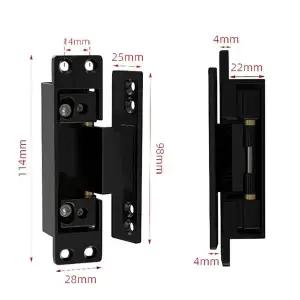 호환  녹 방지 힌지 조절 아연 합금 힌지 이음새 없는 문 이동 보이지 않는 디자인 다용도 설치