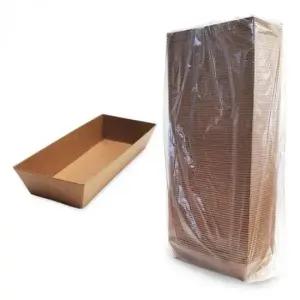 크라프트트레이 종이 직사각 테이크아웃 트레이 포장 분식 도시락 휴게소 푸드트럭 용기