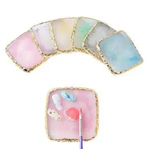 네일아트 촬영소품 사각 크리스탈마블원석 팔레트 6종