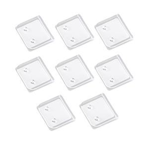 8 투명 방풍 샤워 커튼 클립 세트 간편한 설치 도구 필요 없음 라이너 및 커튼용 자동 접착 스플래시 가드