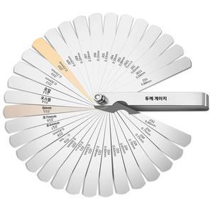 페일러 게이지 32개 블레이드 이중 표 있는 스테인리스 스틸 정밀 간격 폭 및 두께 측정용