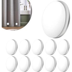 GAN B 4개 샤워 커튼 무게 드레이퍼 방수 헤비 듀티 라이너 바닥 욕실 클립 및 화이트