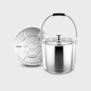 잼팟 키친아트 지벤 삼중바닥 스텐 들통 30cm