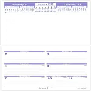 AT-A-GLANCE 2026 탁상용 캘린더 리필 주간 6인치 x 7인치 플립-A-Week (SW705X5026)