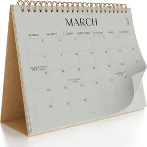 에스테틱 데스크 캘린더 2025-2026 - 2025년 6월부터 2026년 12월까지 운영 간편한 정리를 위한 아름다운