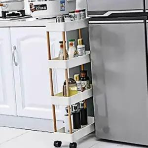 선반 이동식 틈새 4단 다용도수납장 선반정리함 좁은