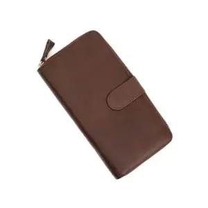 F8001 천연소가죽 여성 지퍼 여성 심플 장지갑 지갑 카드지갑